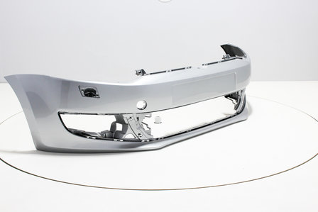 Voorbumper +Koplampsproeier Volkswagen Polo 6R REFLEXSILVER