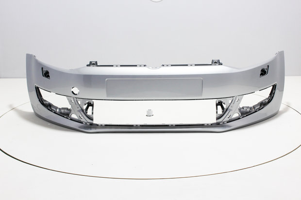 Voorbumper +Koplampsproeier Volkswagen Polo 6R REFLEXSILVER